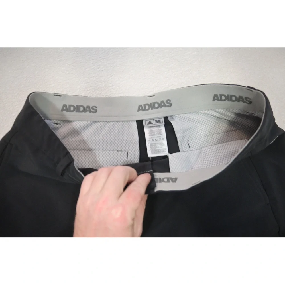 Adidas Golf Shorts‎ Mens 34 Black Excellent Performance Athletic Flat Front